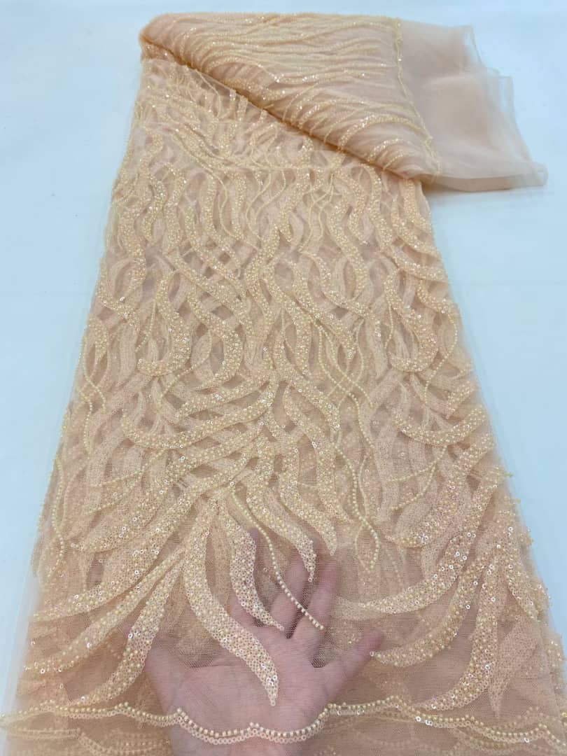 Mongolia Luxury Sequin Handmade Fabric