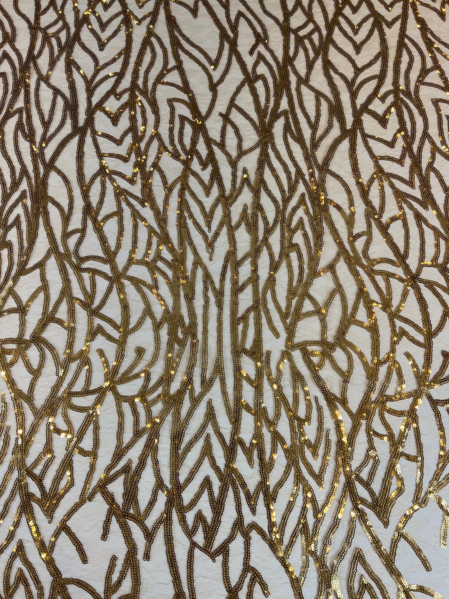 Cherock Sequin Fabric - Gold