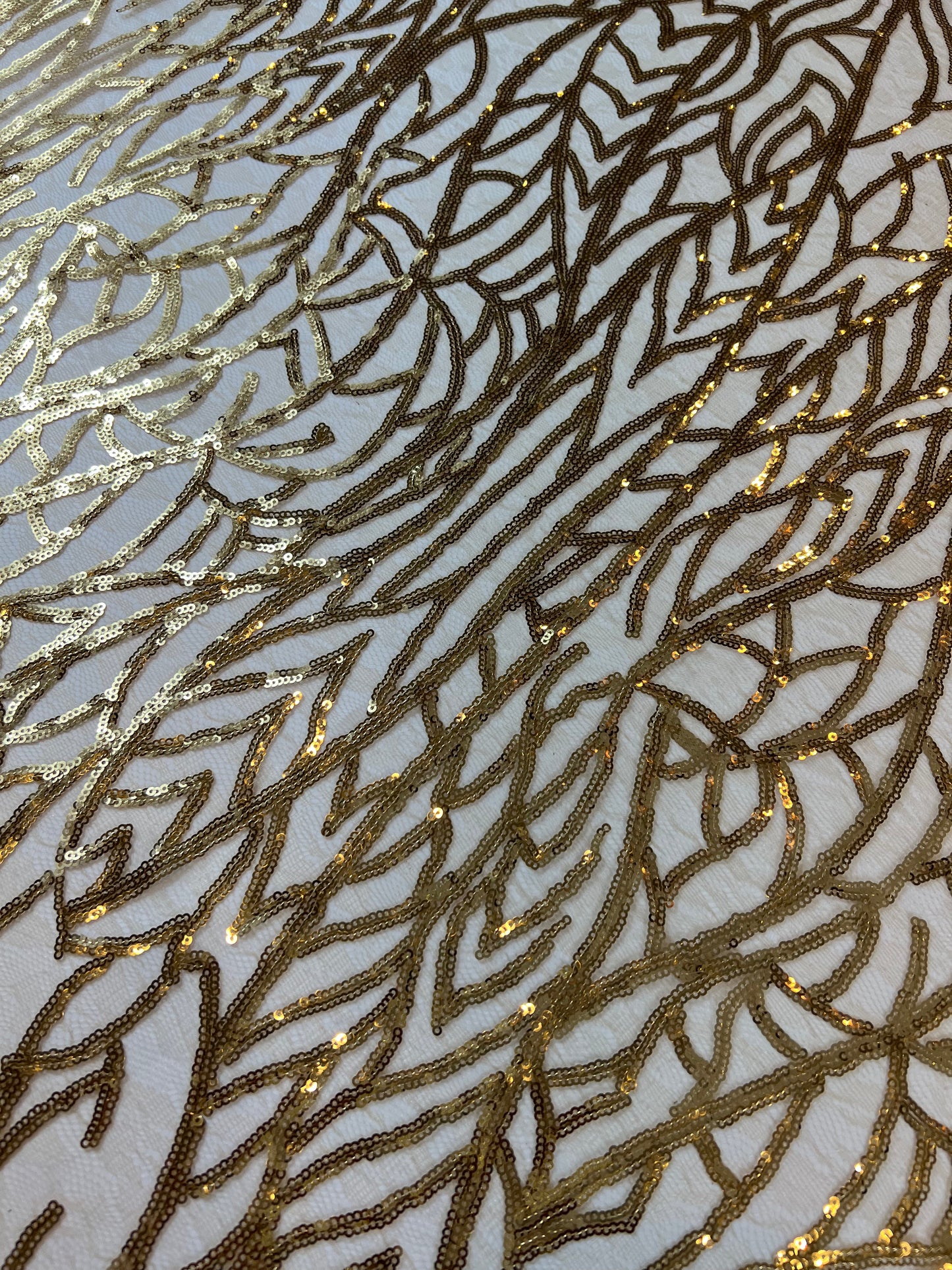 Cherock Sequin Fabric - Gold