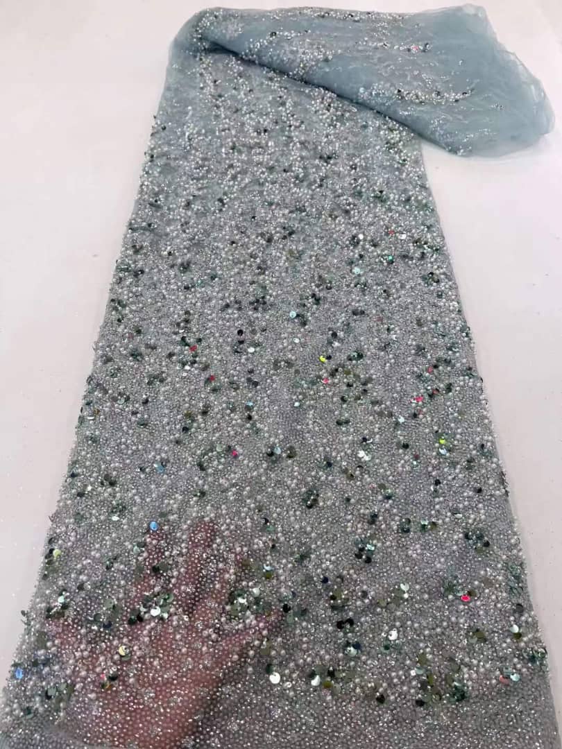 Aster Beaded Luxury Handmade Fabric