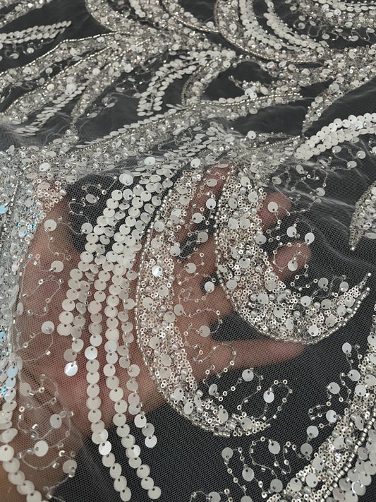 Tela de boda nupcial hecha a mano de lujo Labrill
