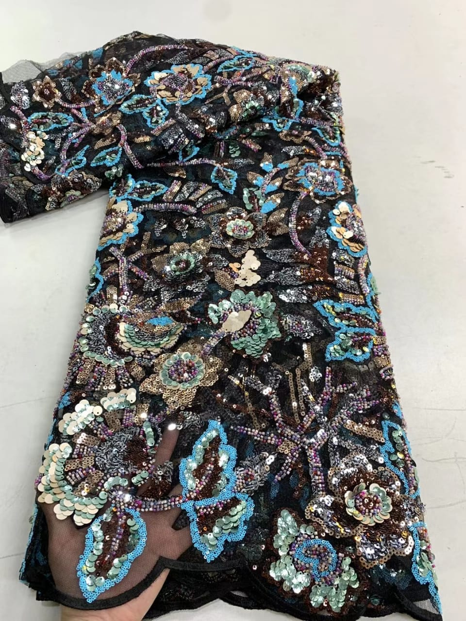 Ascent Scale Sequin Fabric