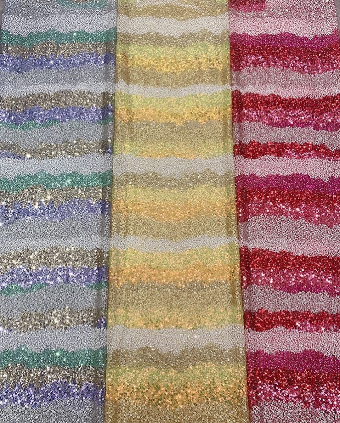 Tela de lentejuelas brillantes Aura