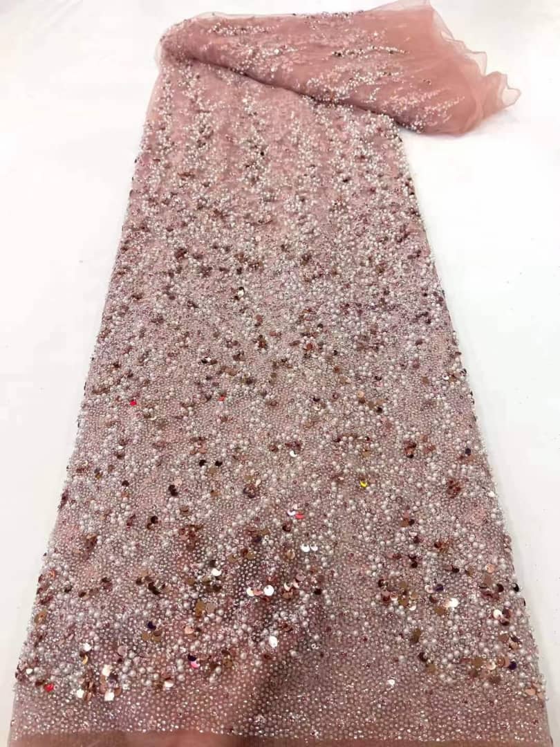 Aster Beaded Luxury Handmade Fabric
