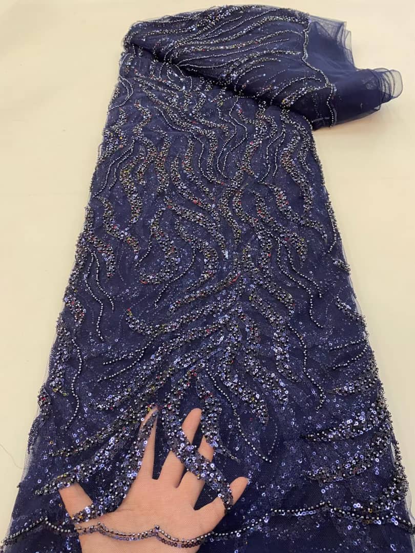 Mongolia Luxury Sequin Handmade Fabric