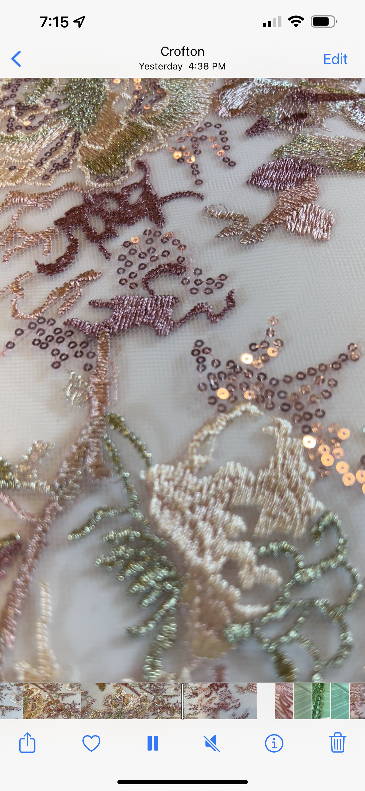Anise Sequin Fabric - Blush Multi