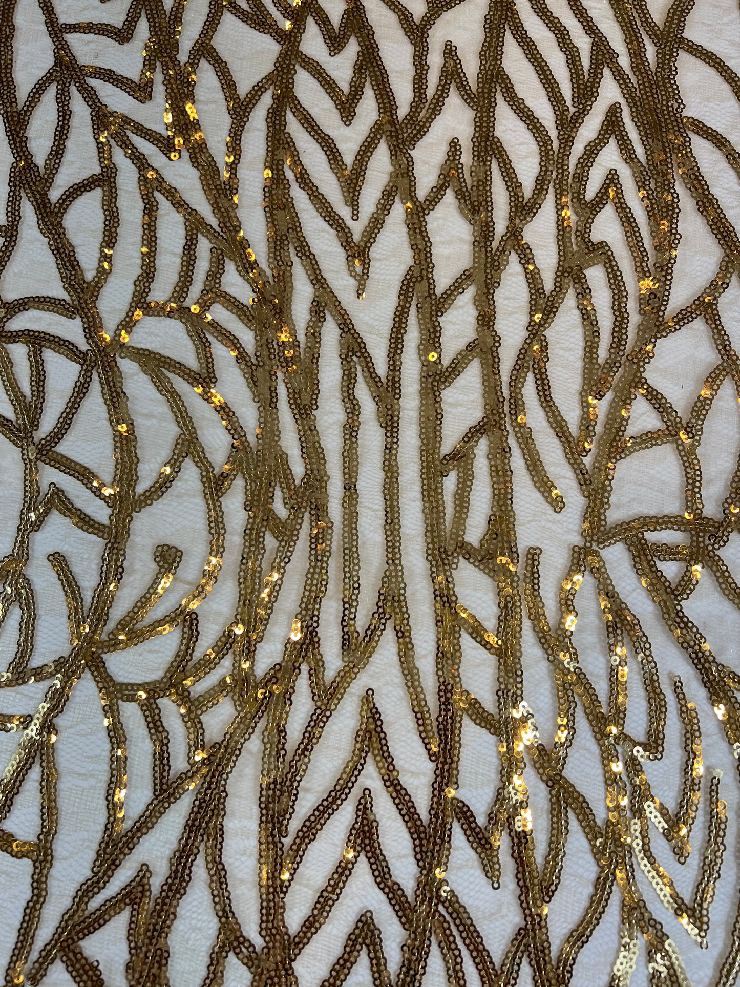 Cherock Sequin Fabric - Gold