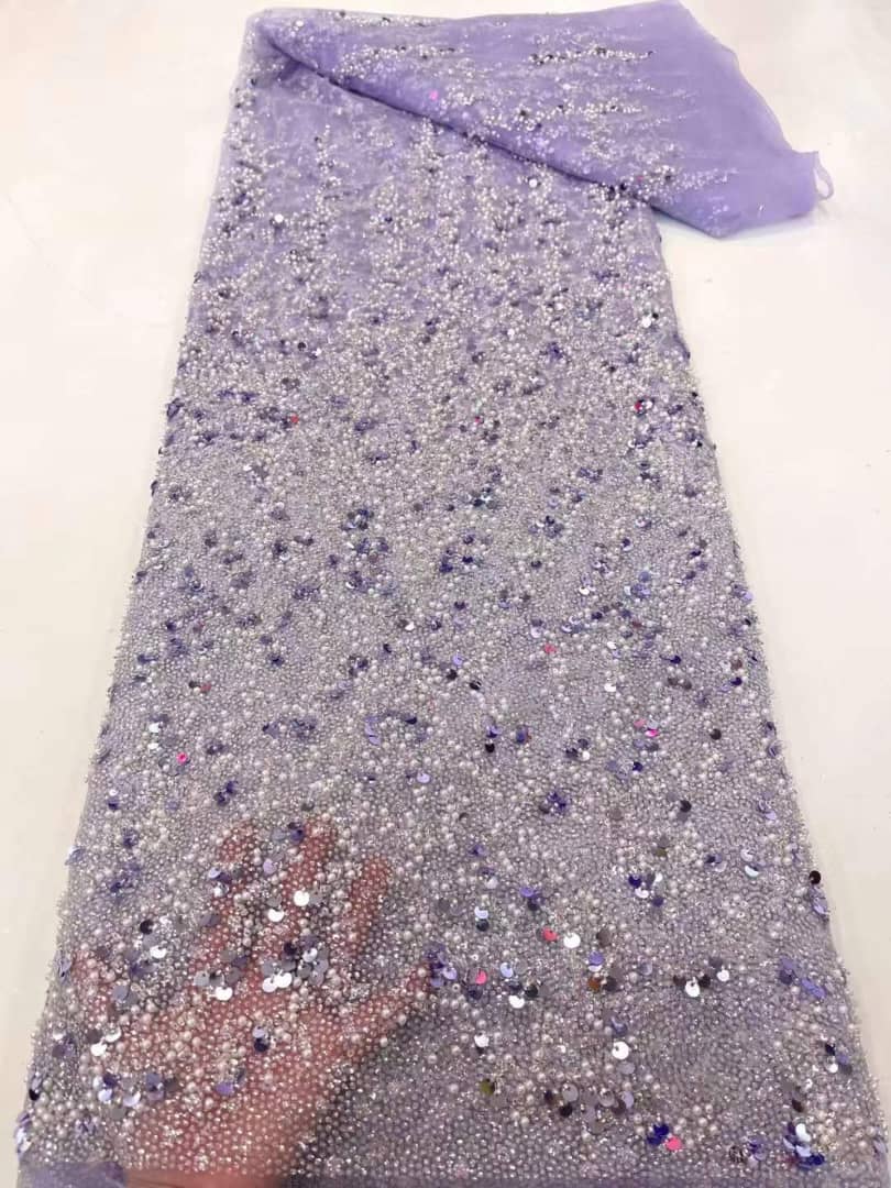 Aster Beaded Luxury Handmade Fabric