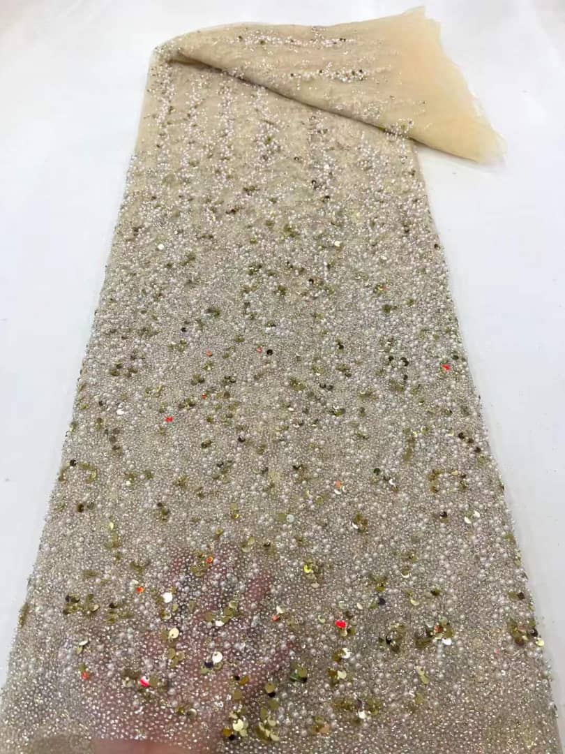 Aster Beaded Luxury Handmade Fabric