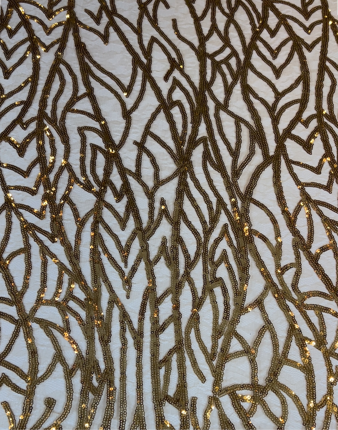 Cherock Sequin Fabric - Gold