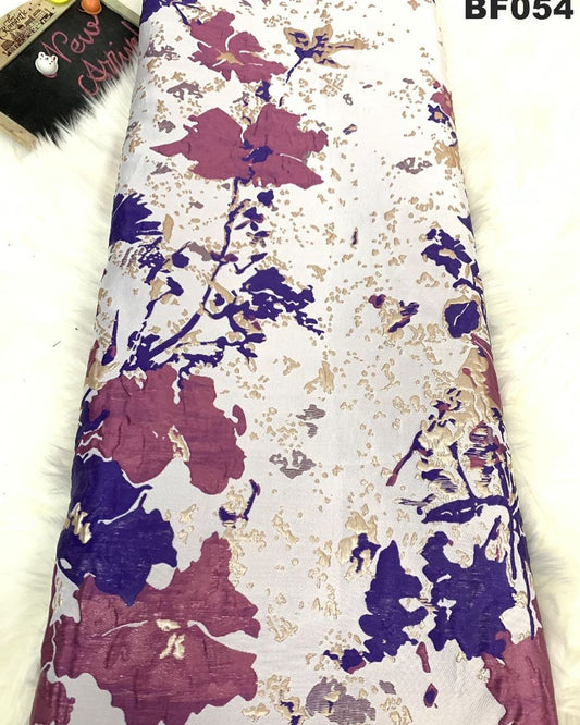 Meryl Jacquard Fabric - Multi - RUBYBELLEFABRICS