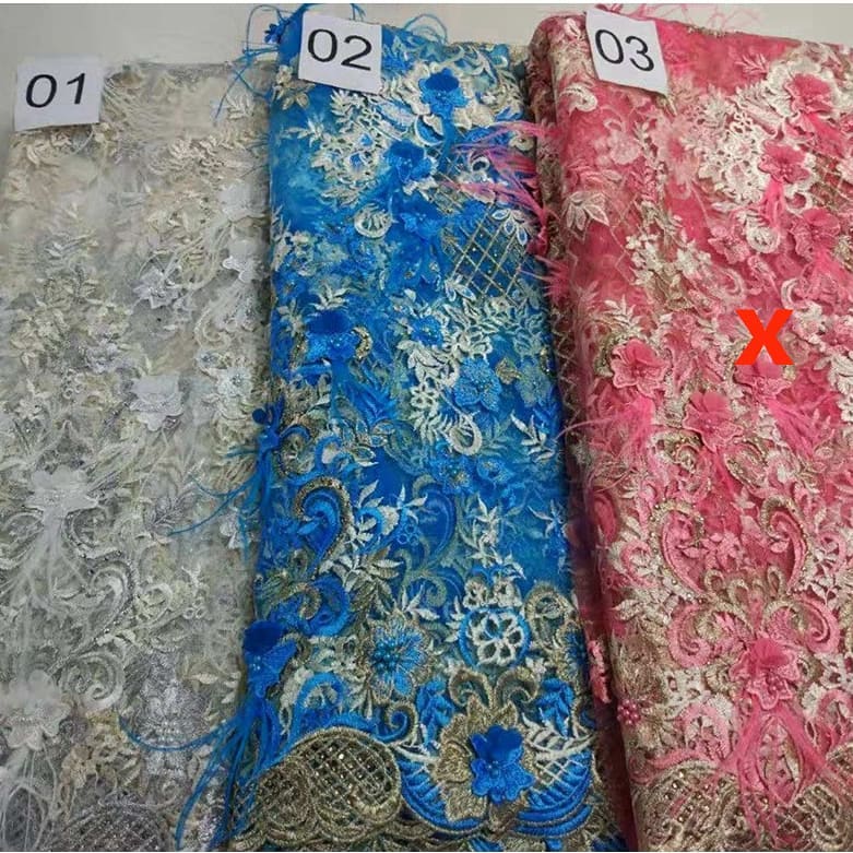 Bexley 3D Fabric - Torquoise Blue