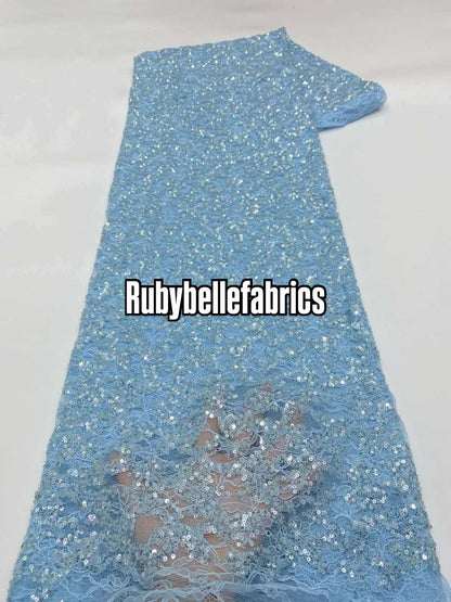 Umber Net Sequin Fabric