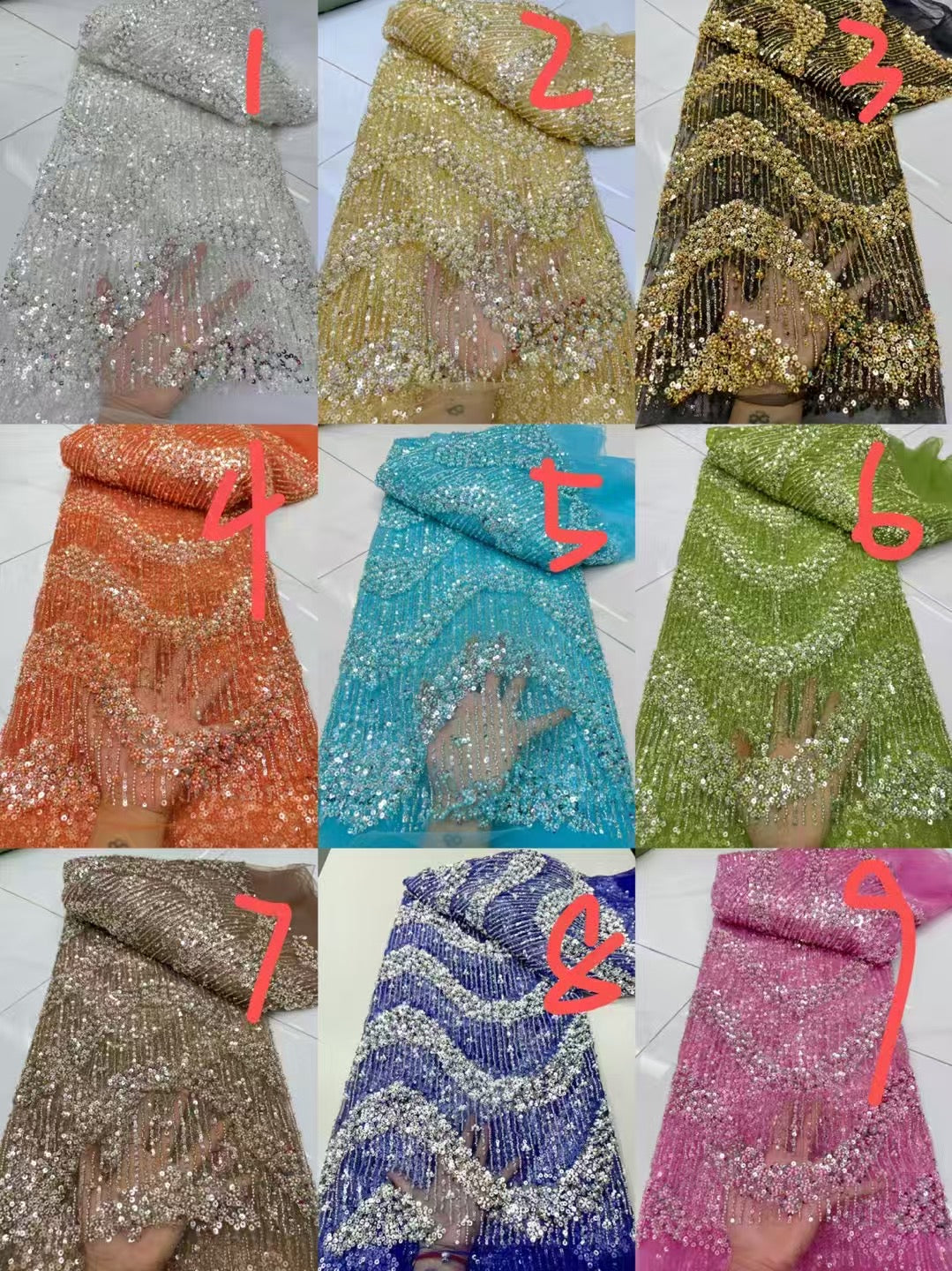 Yota Luxury Sequin Fabric - More Colors