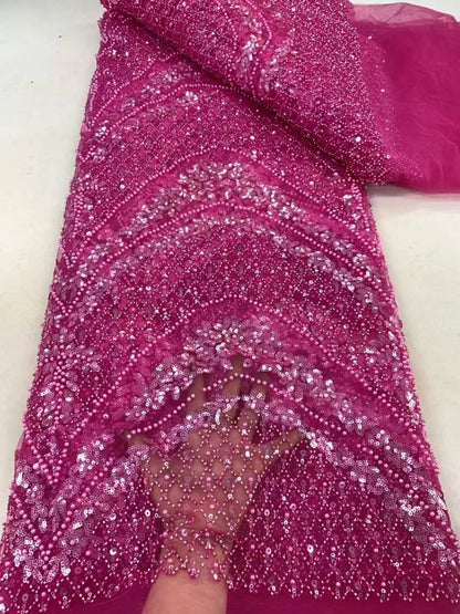 Tiliee High Quality Beaded Fabric