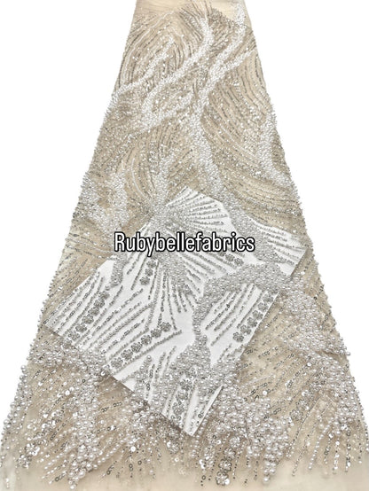 Axim High Quality Beaded Fabric