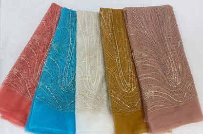 Arning Beaded Lace Fabric