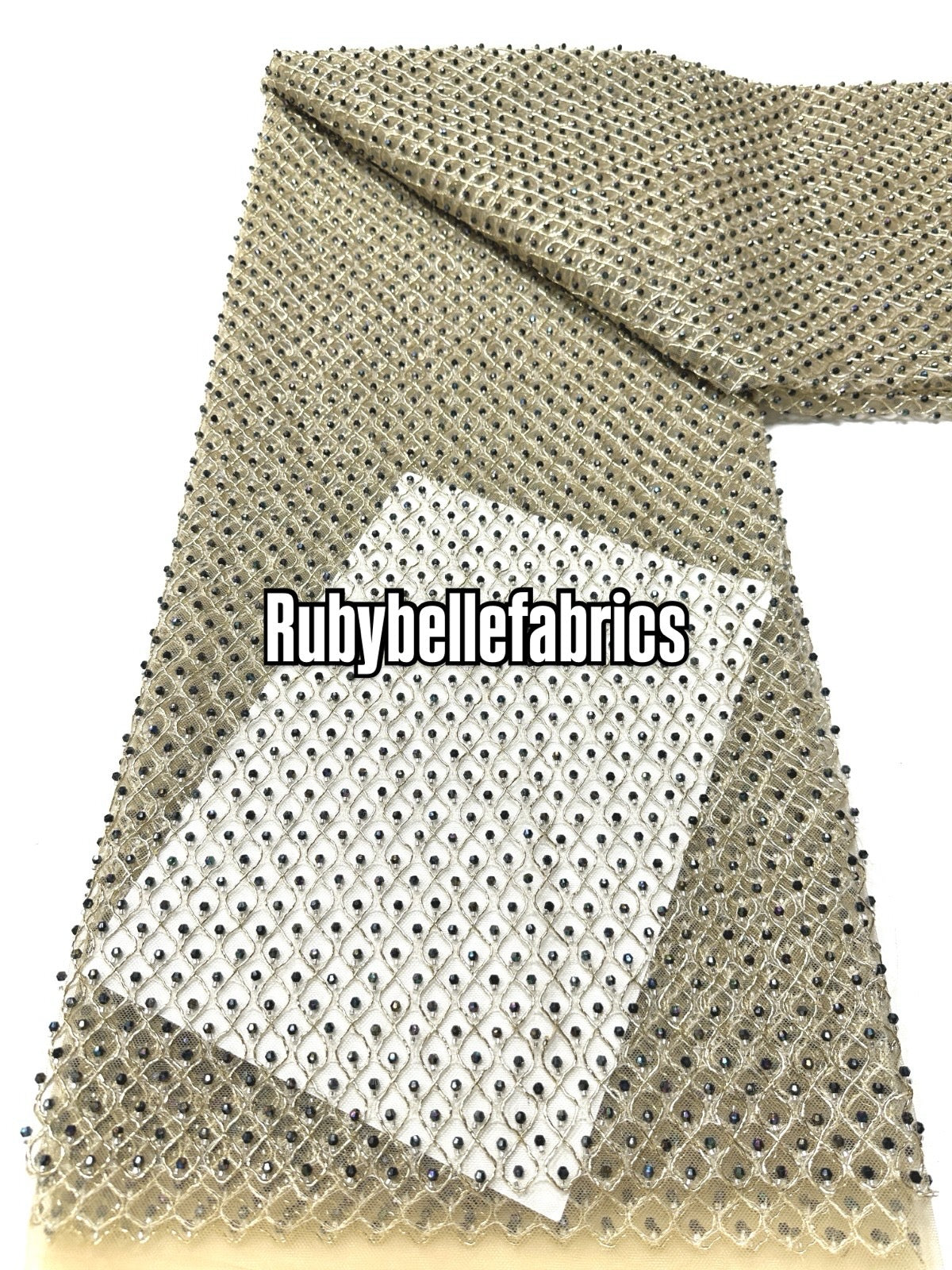 Gixel Luxury Deluxe Dripping Stones Fabric