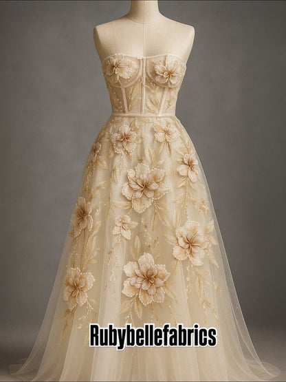 Hixy Floral 3D Fabric - More Colors