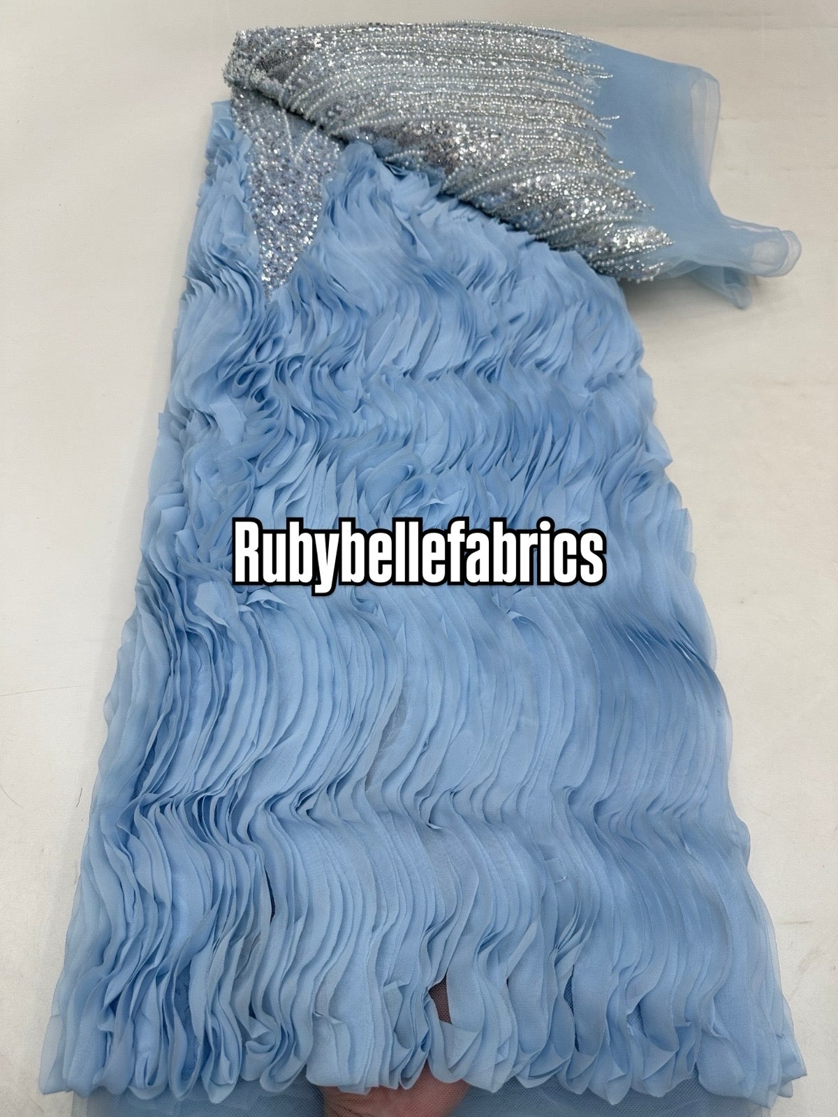 Untley Deluxe Luxury Floral Sequin beaded Fabric