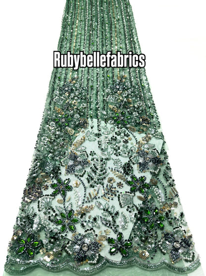Dillixy Sparkle Crystal Lace Fabric