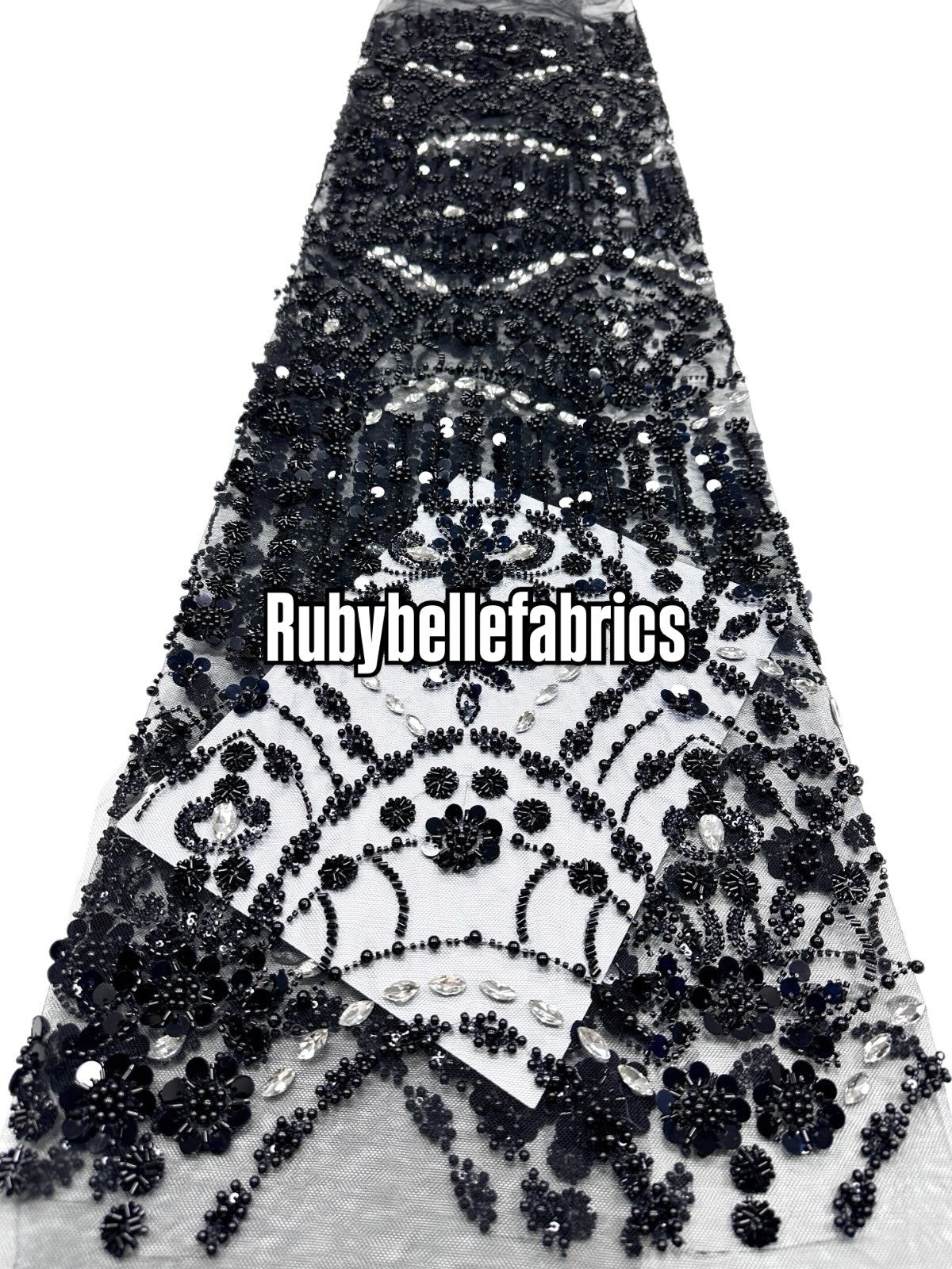 Braxly Quality Beaded Stone Fabric