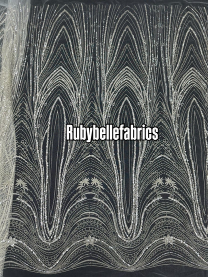 Arning Beaded Lace Fabric