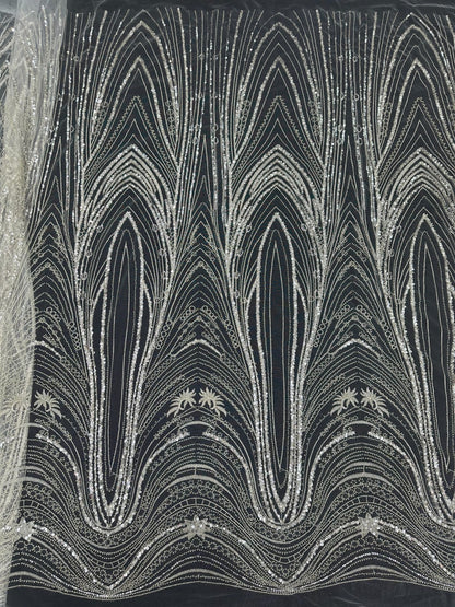 Arning Beaded Lace Fabric