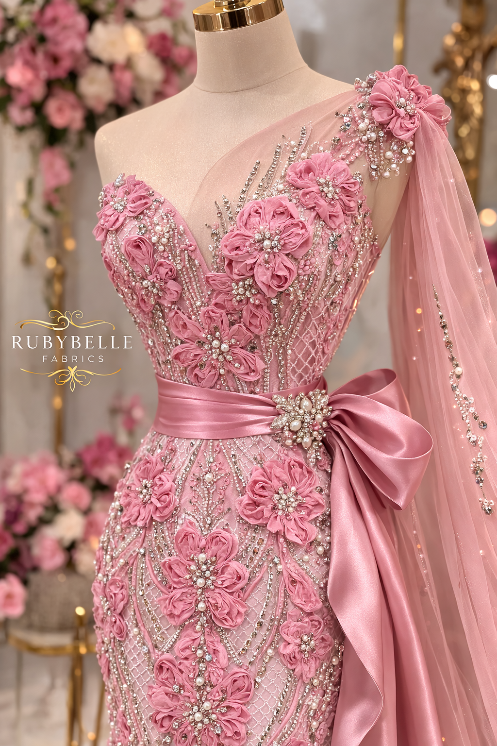 Rosette Premium Lace High Quality Couture Fabric