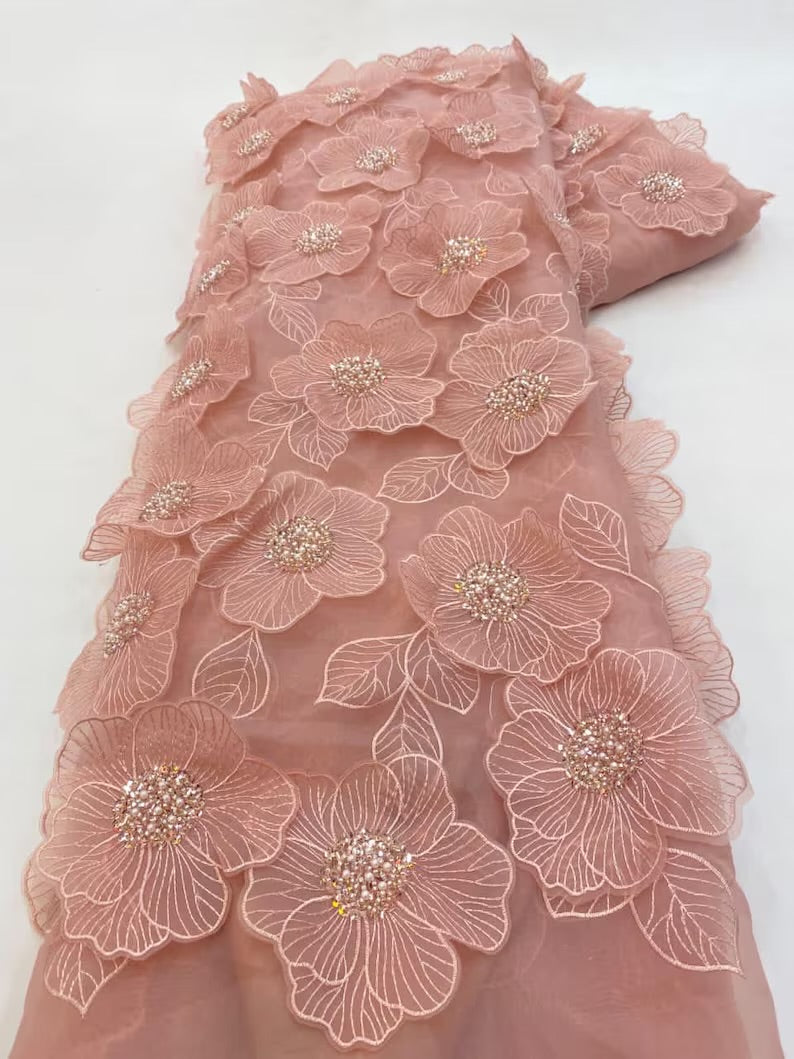 Peluxe 3D Luxury Fabric - Blush Pink