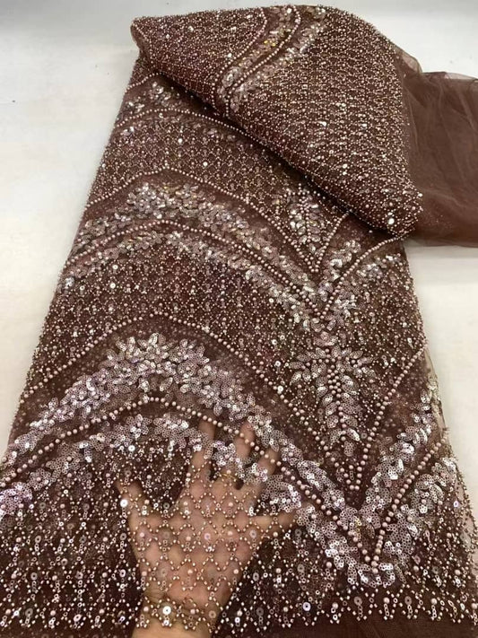 Tiliee High Quality Beaded Fabric