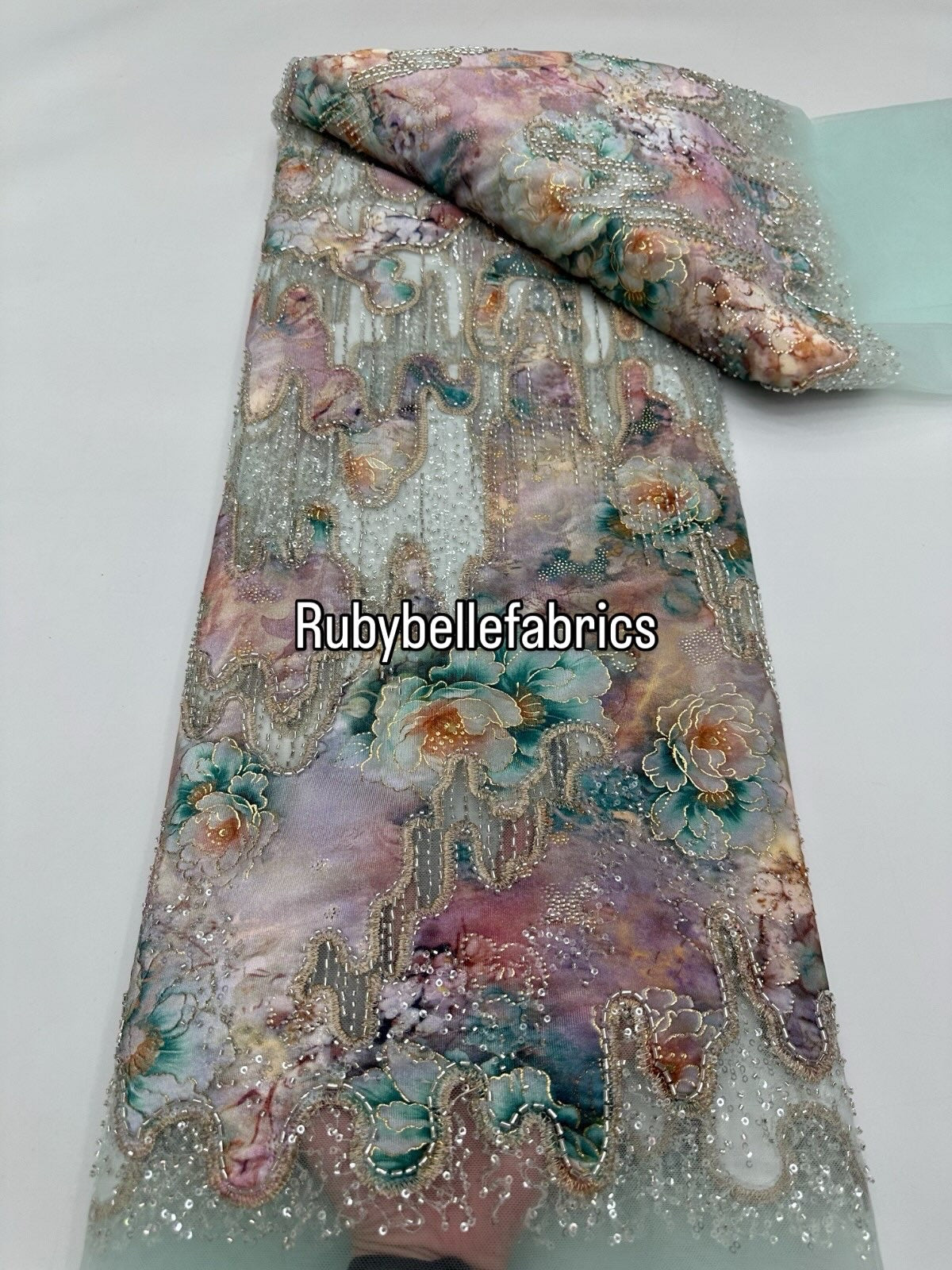 Azia High Quality Multi Floral Fabric