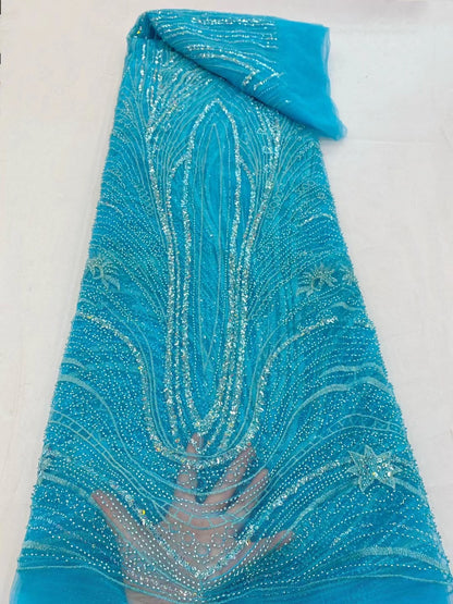 Arning Beaded Lace Fabric