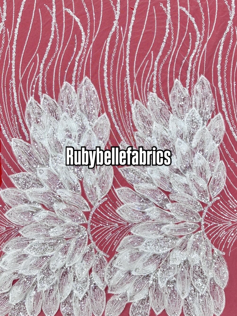 Ames 3D Deluxe Luxury Beaded Fabric