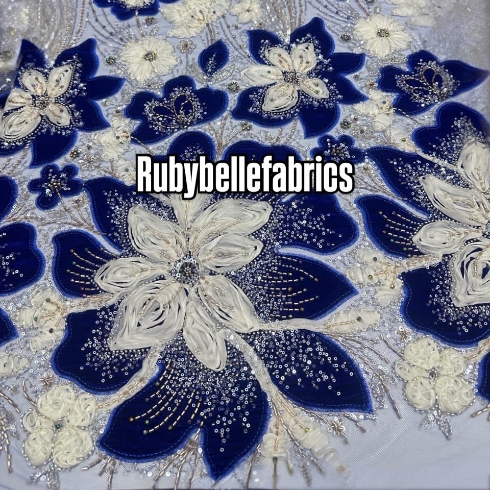 Dillon Beaded Luxury Velvet Fabric