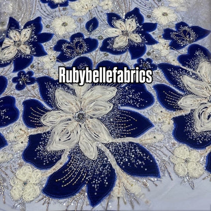 Dillon Beaded Luxury Velvet Fabric
