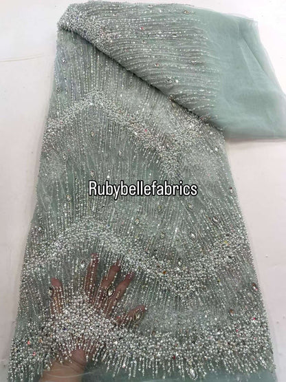 Eesit High Quality Luxury Beaded Fabric