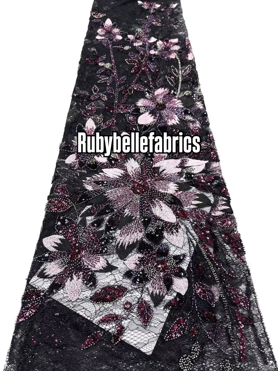 Eedex French Net Sequin Fabric