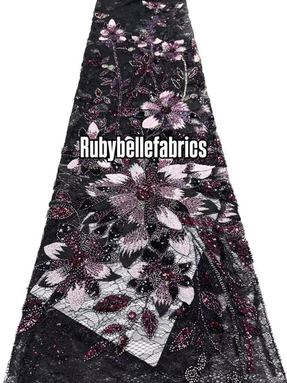 Eedex French Net Sequin Fabric