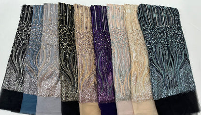 Onic High Quality Beaded Fabric