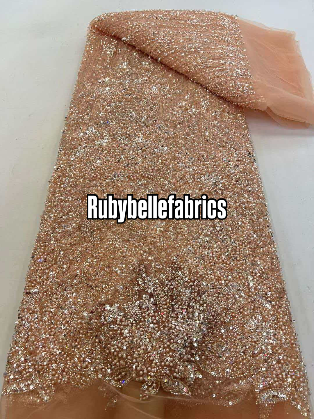 Han Beaded Sequin Lace Fabric