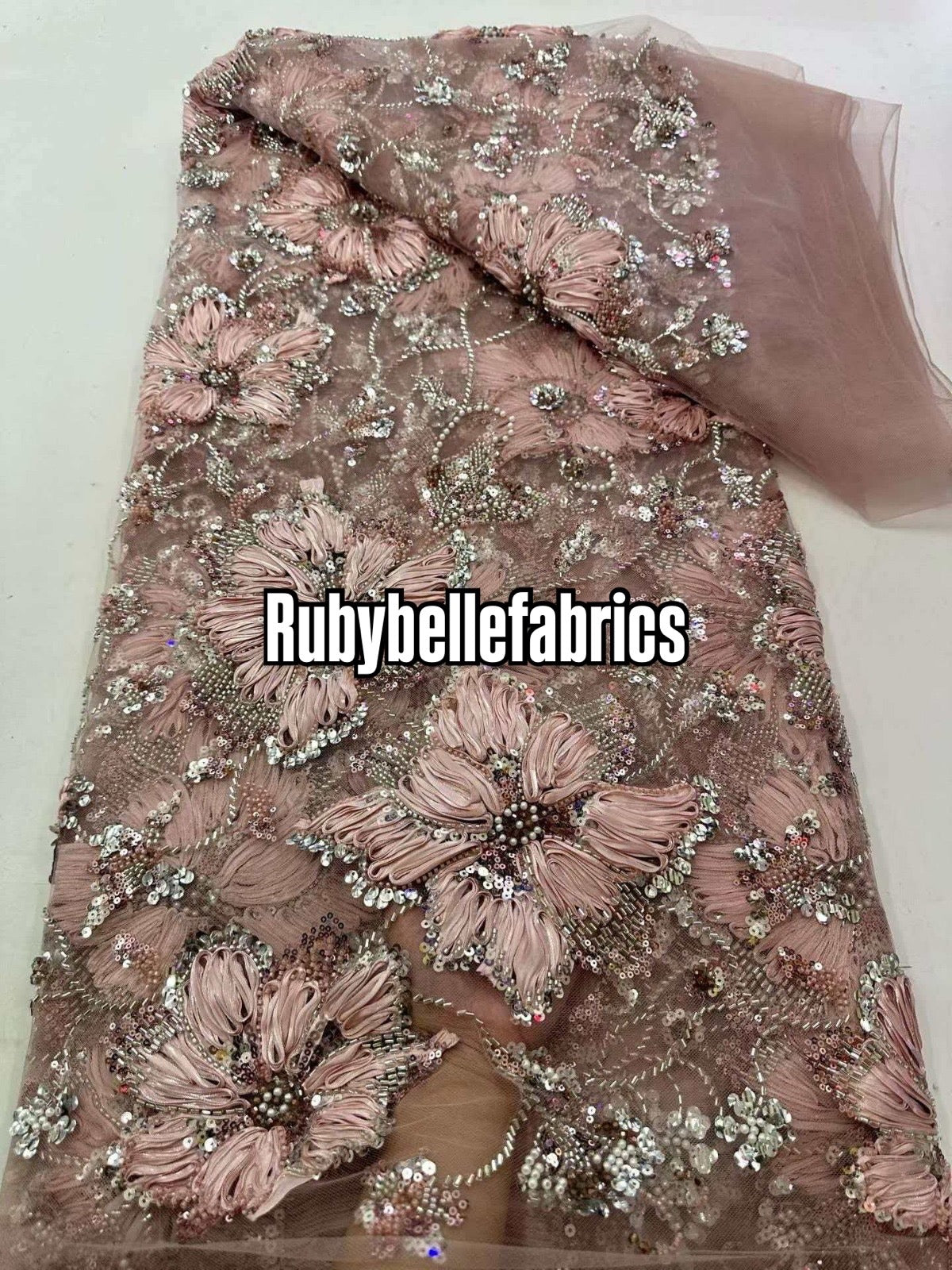 Enton Floral Petal Luxury Fabric