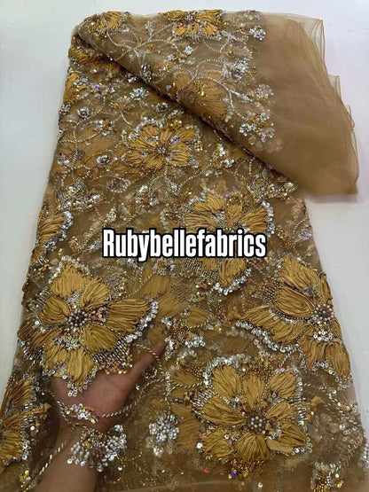 Enton Floral Petal Luxury Fabric