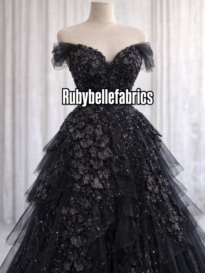 Sirelle Beaded Sequin Lace Fabric
