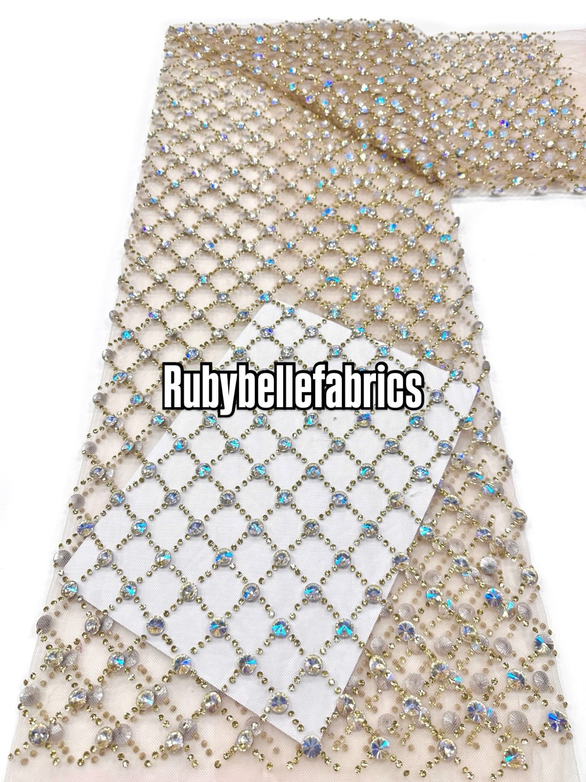 Eppy Deluxe Luxury Sparkling Stone Fabric