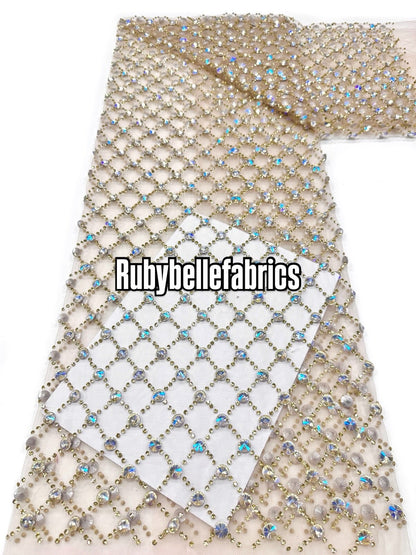 Eppy Deluxe Luxury Sparkling Stone Fabric