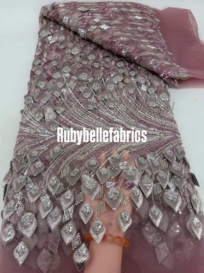 Cascada 3D Leaf Luxury Couture Fabric