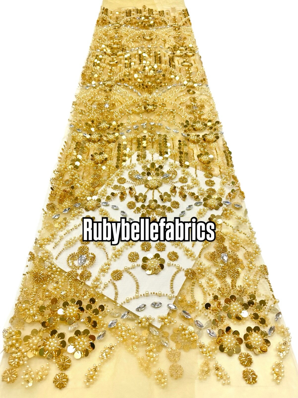Braxly Quality Beaded Stone Fabric