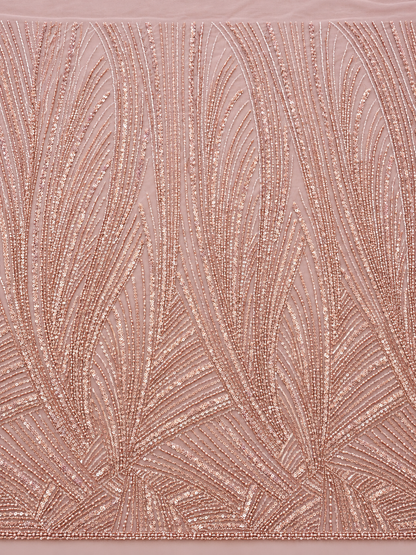 Hase Beaded Luxury Fabric - Blush Pink