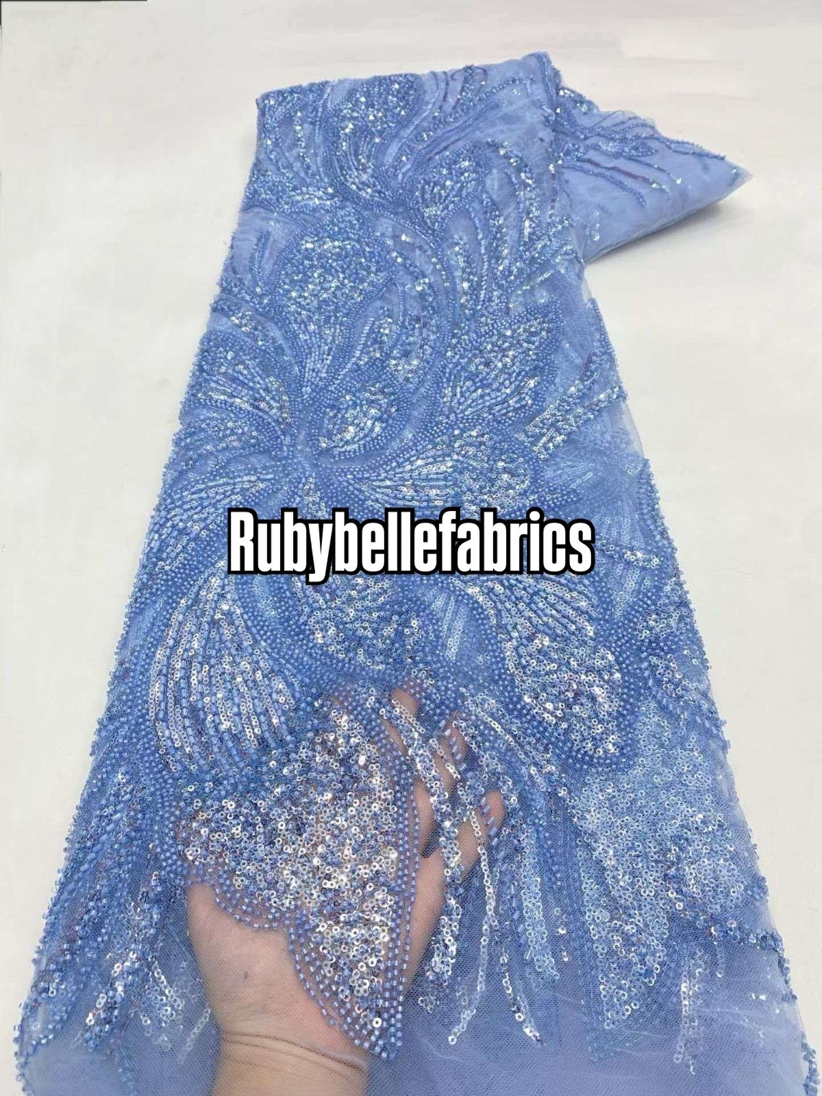 Argus Floral Sequin beaded Fabric